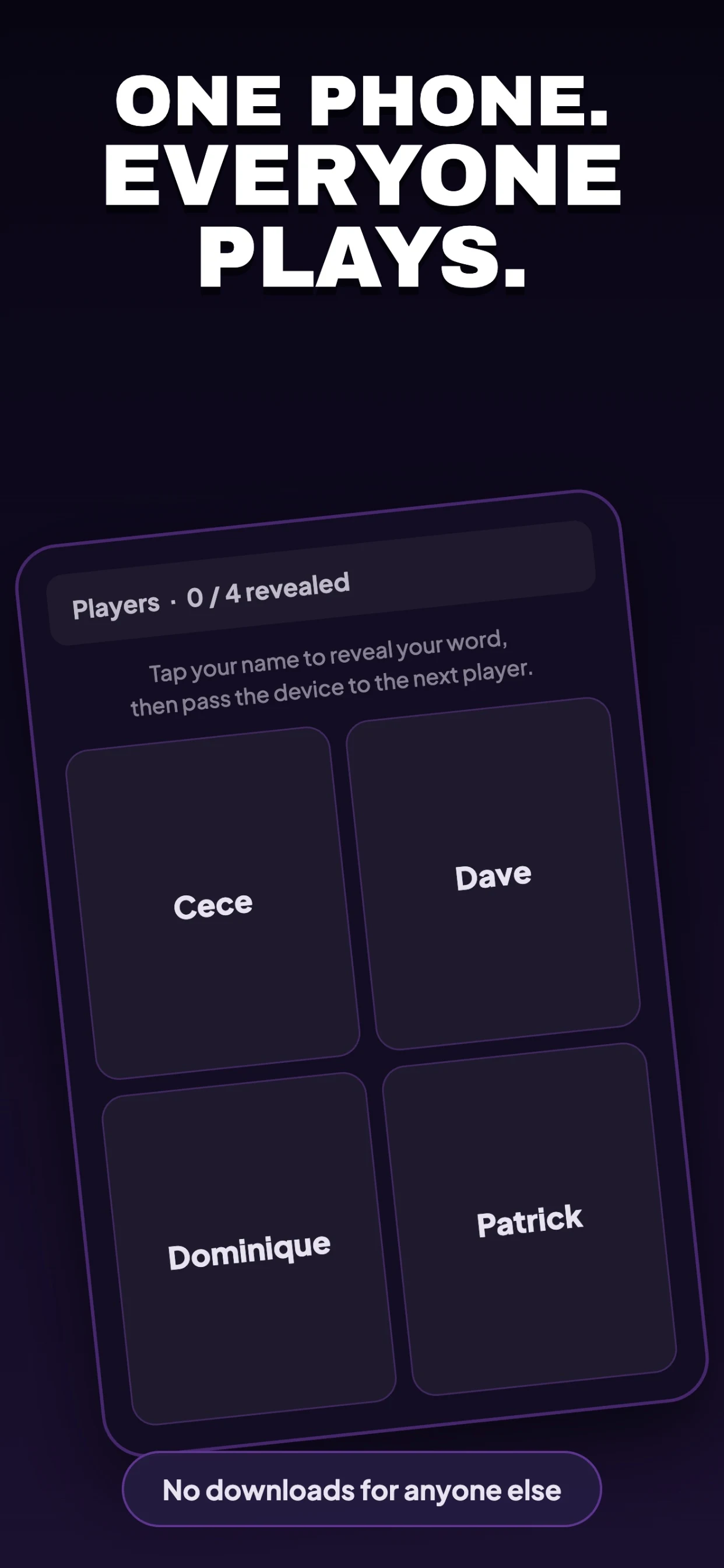 SpyX Imposter Game: Word Party screenshot