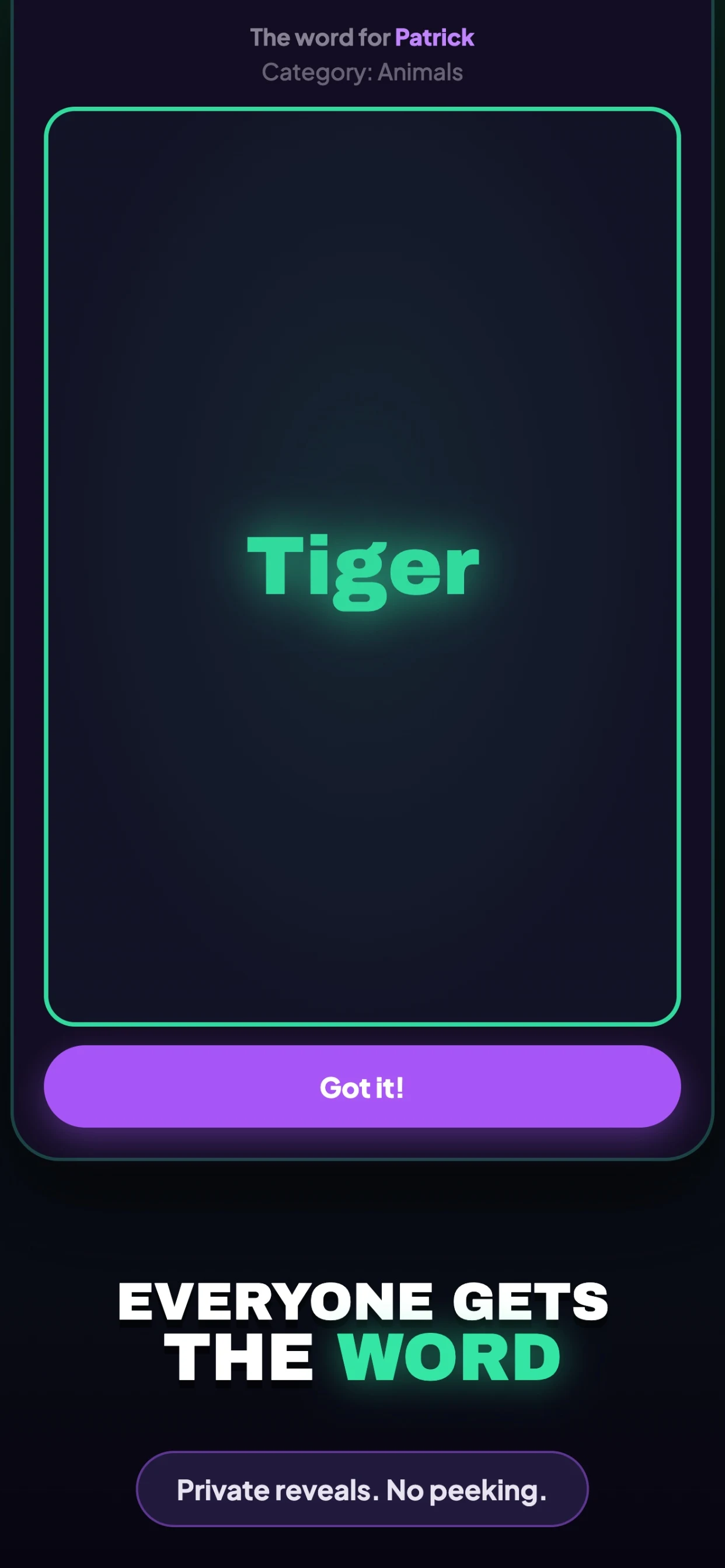 SpyX Imposter Game: Word Party screenshot